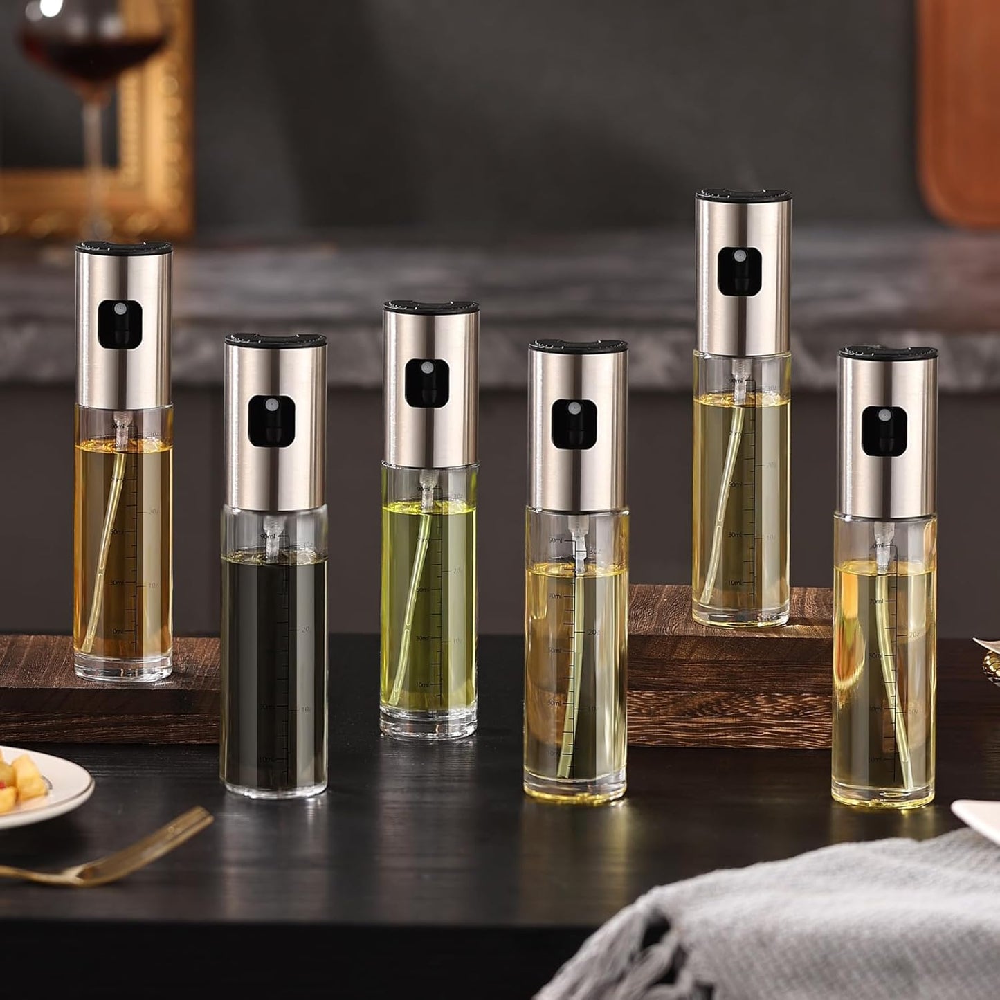 Oil Sprayer for Cooking, Olive Oil Sprayer Mister, Olive Oil Spray Bottle, Olive Oil Spray for Salad, BBQ, Kitchen Baking, Roasting,White