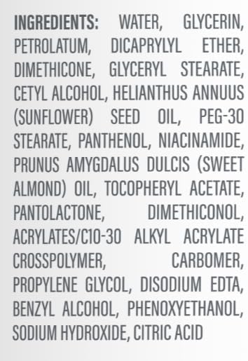Face & Body Moisturising Cream for Men & Women, Dry to Very Dry Sensitive Skin, Non-Comedogenic, With Niacinamide & Vitamin B5, Unscented, 453g