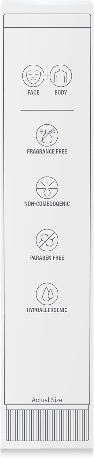 Face & Body Moisturising Cream for Men & Women, Dry to Very Dry Sensitive Skin, Non-Comedogenic, With Niacinamide & Vitamin B5, Unscented, 453g