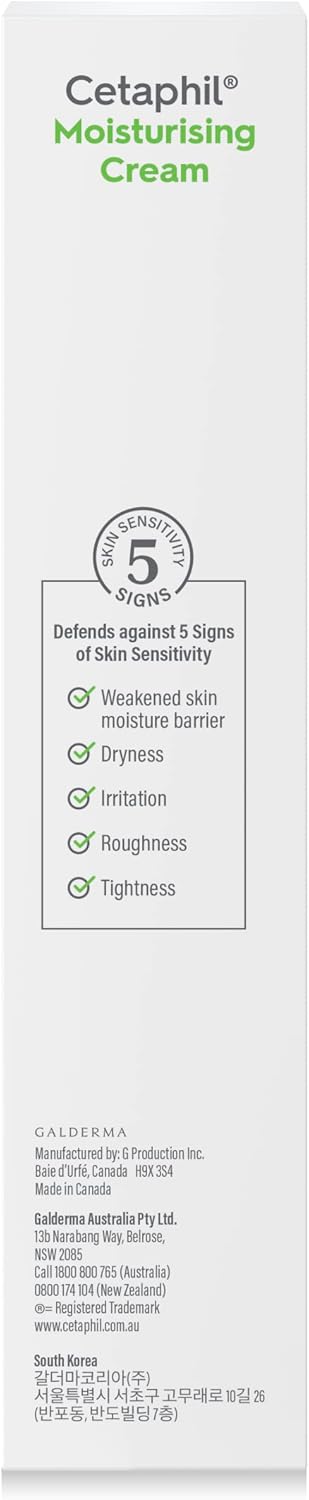 Face & Body Moisturising Cream for Men & Women, Dry to Very Dry Sensitive Skin, Non-Comedogenic, With Niacinamide & Vitamin B5, Unscented, 453g