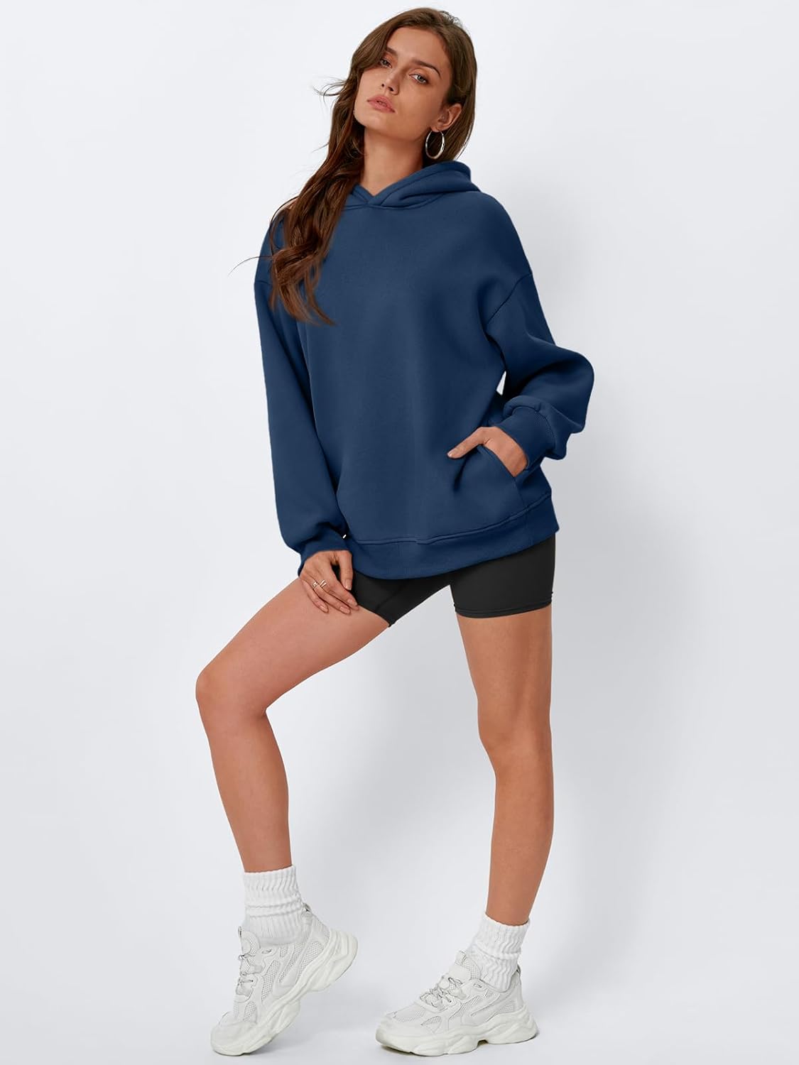 Womens Oversized Hoodies Sweatshirts Fleece Hooded
