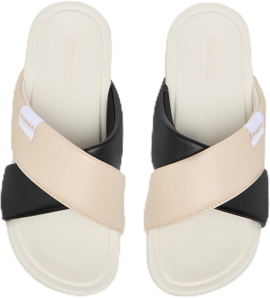Kappa Women Colourblock Criss Cross Slip-On Sandals