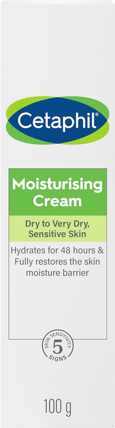 Face & Body Moisturising Cream for Men & Women, Dry to Very Dry Sensitive Skin, Non-Comedogenic, With Niacinamide & Vitamin B5, Unscented, 453g