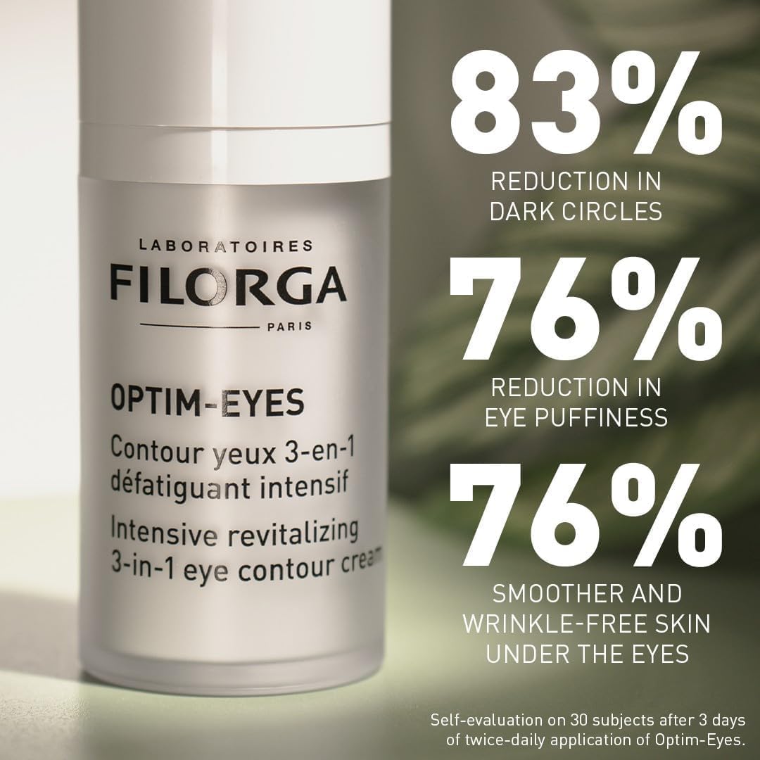 Optim‑Eyes 15 ml – Intensive 3‑in‑1 Revitalizing Eye Contour Cream | Targets Dark Circles, Puffiness & Fine Lines with Eye‑Impact Technology, Hyaluronic Acid & Peptides