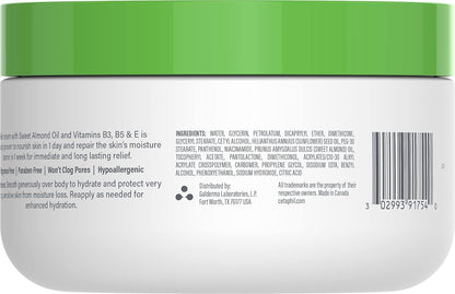 Face & Body Moisturising Cream for Men & Women, Dry to Very Dry Sensitive Skin, Non-Comedogenic, With Niacinamide & Vitamin B5, Unscented, 453g