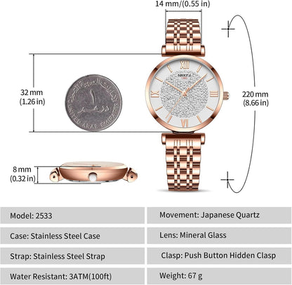 Rose Gold Diamond Women's Watch