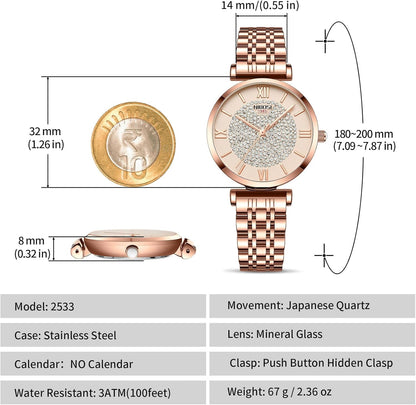 Rose Gold Diamond Women's Watch