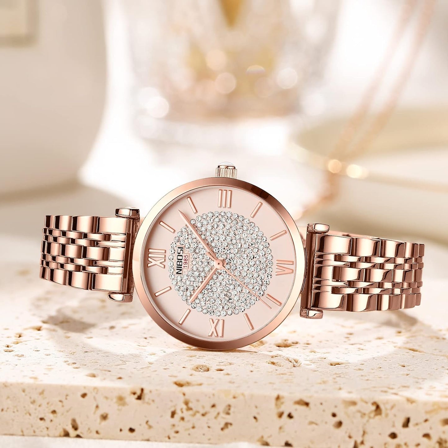 Rose Gold Diamond Women's Watch