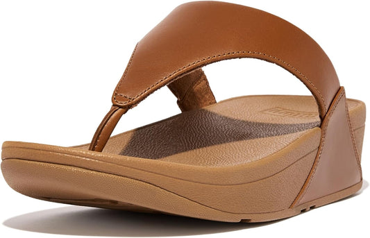 FitFlop Women's Lulu Leather Toe-Post Thong Sandals