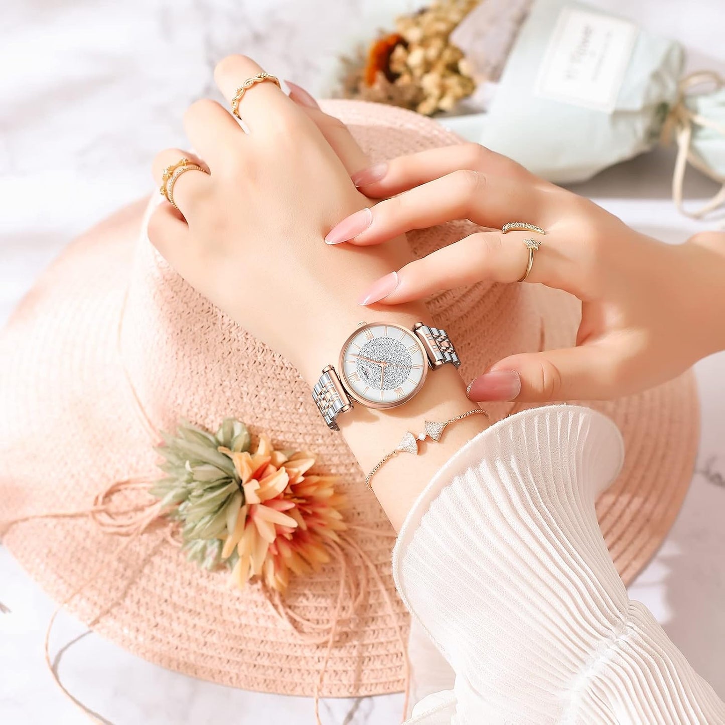 Rose Gold Diamond Women's Watch