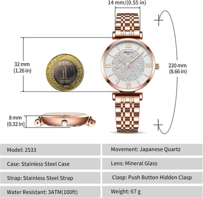 Rose Gold Diamond Women's Watch