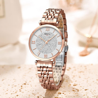 Rose Gold Diamond Women's Watch