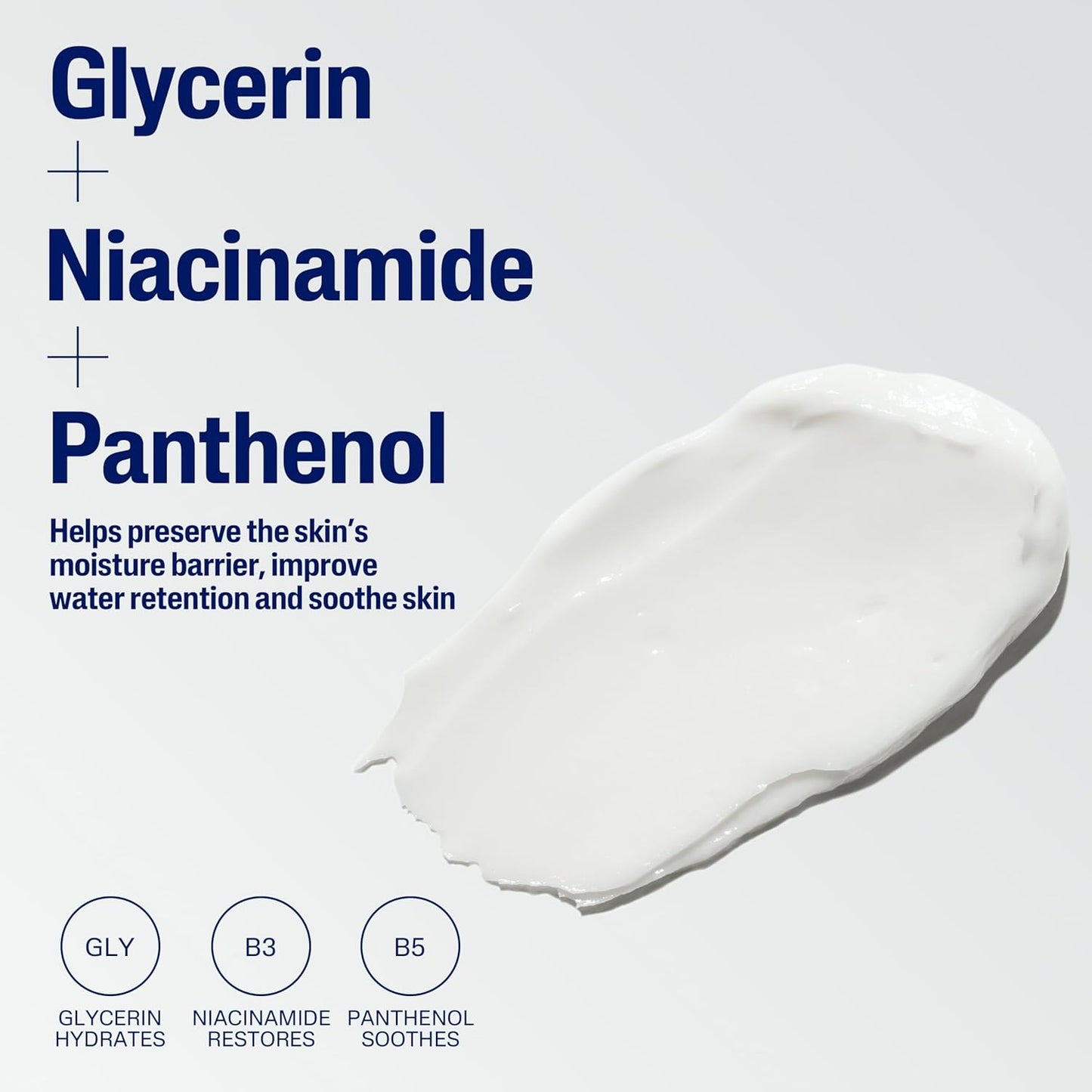 Face & Body Moisturising Cream for Men & Women, Dry to Very Dry Sensitive Skin, Non-Comedogenic, With Niacinamide & Vitamin B5, Unscented, 453g