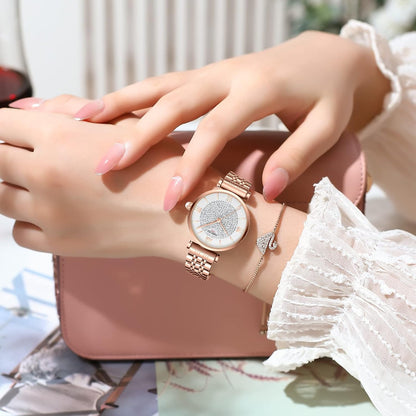 Rose Gold Diamond Women's Watch