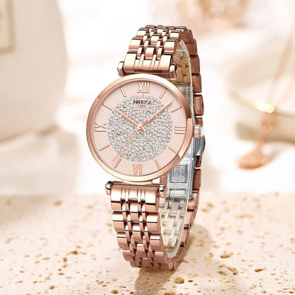 Rose Gold Diamond Women's Watch