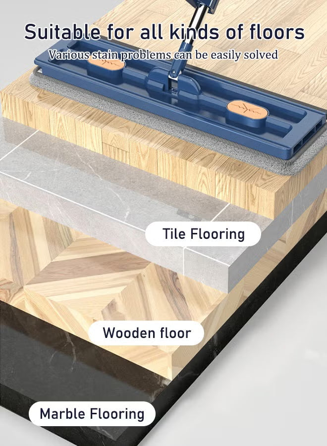 360° Rotating Flat Mop with Bucket System