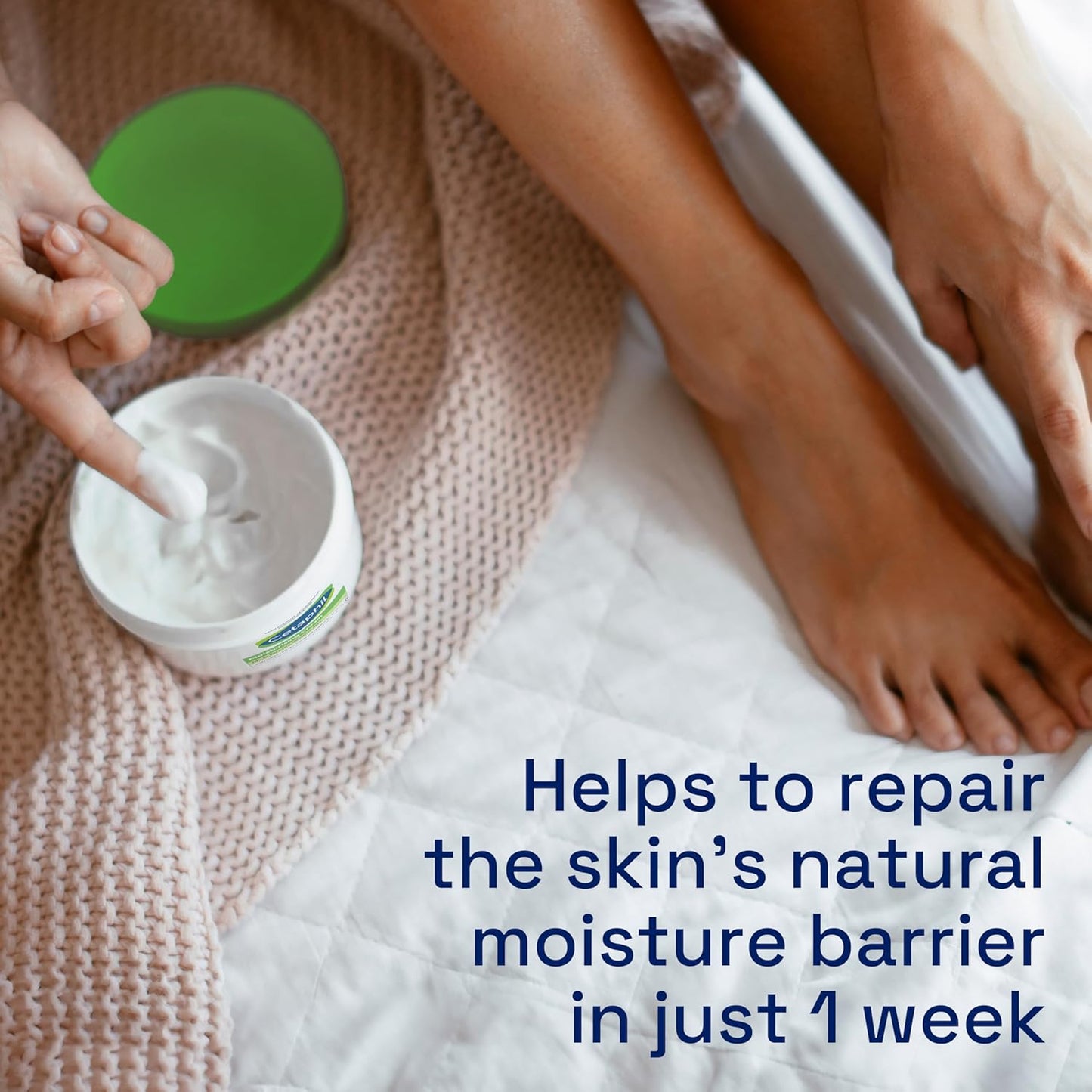 Face & Body Moisturising Cream for Men & Women, Dry to Very Dry Sensitive Skin, Non-Comedogenic, With Niacinamide & Vitamin B5, Unscented, 453g