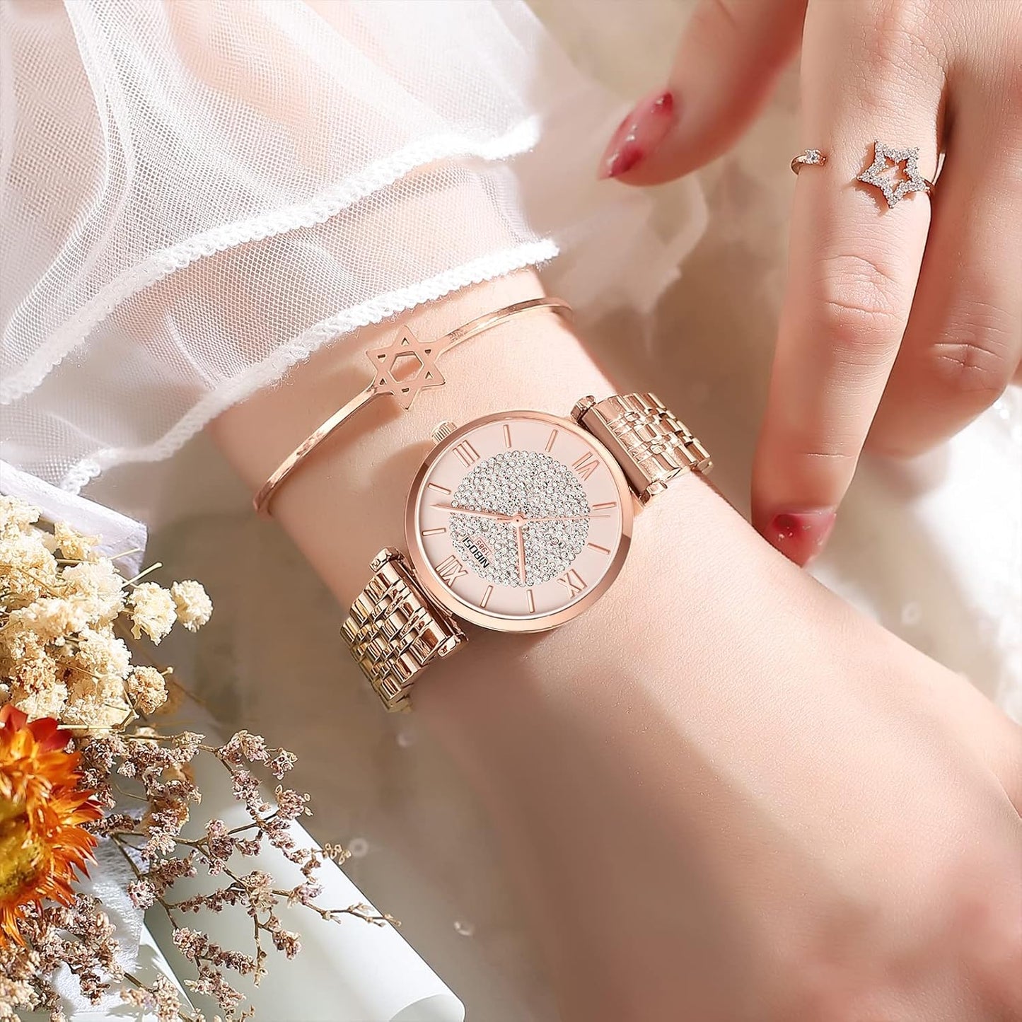 Rose Gold Diamond Women's Watch
