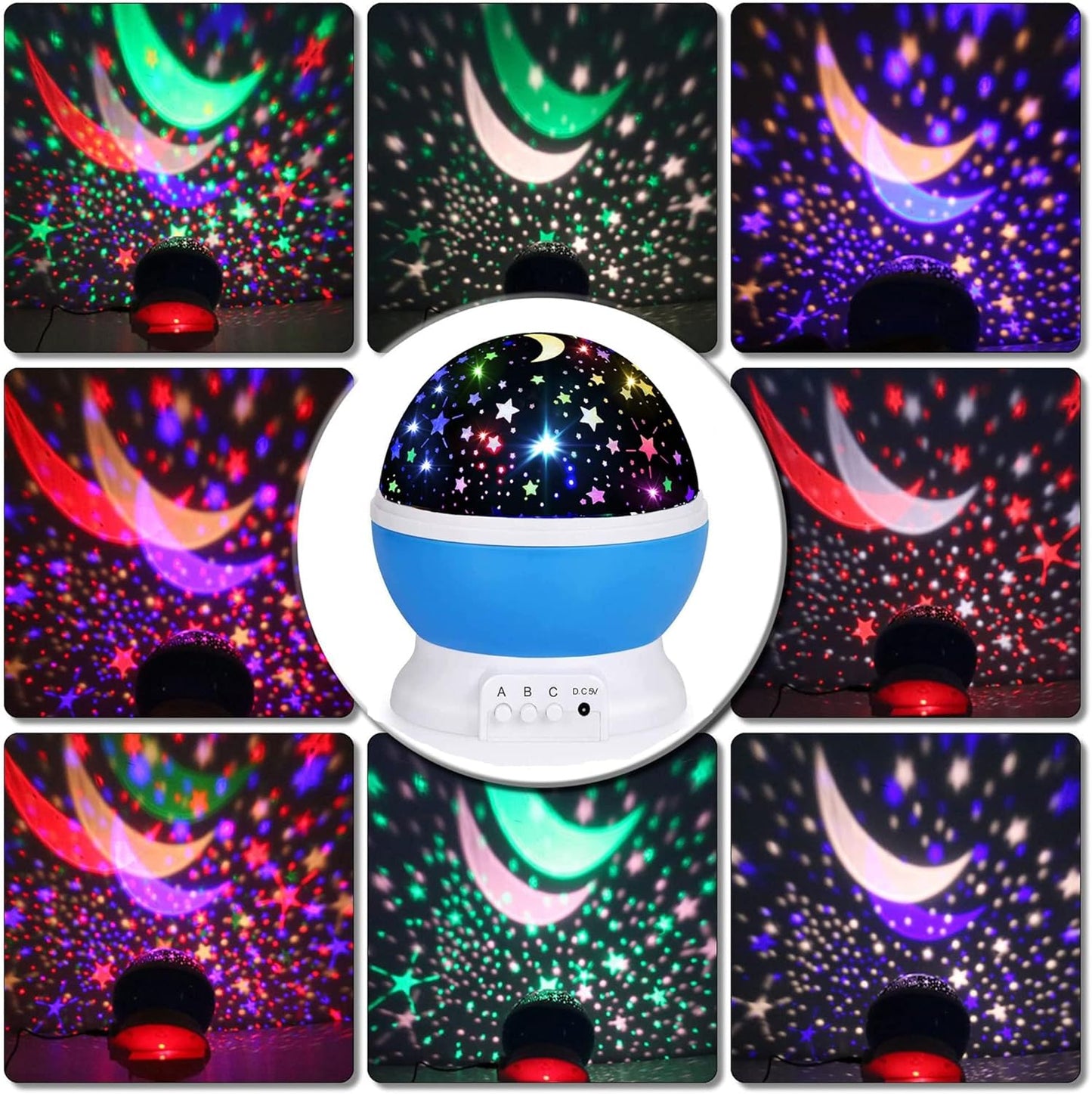 HONGID Night Lights for Kids,Star Light Projector Kids Room,Glow in The Dark Stars,Christmas Xmax Birthday Gifts Kids,Light Lamp Sensory Aesthetic Room Decor