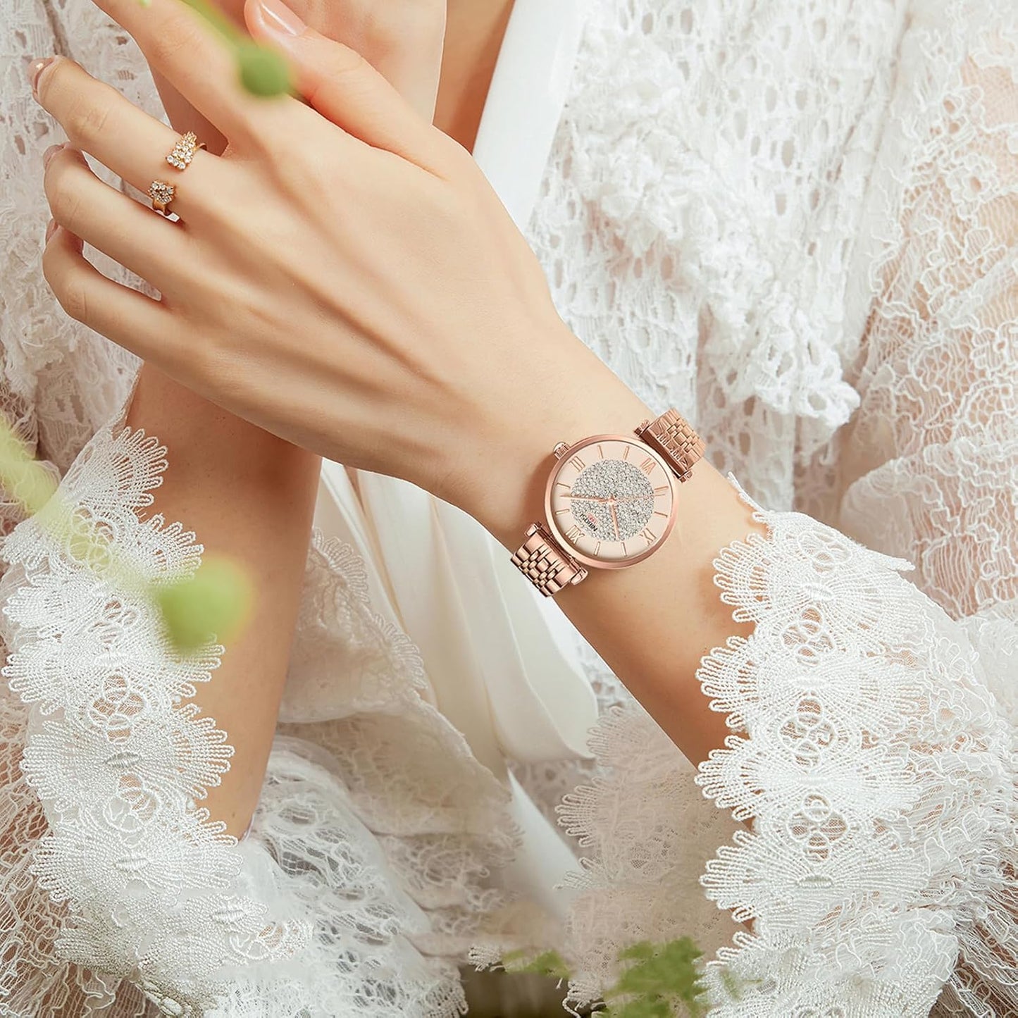 Rose Gold Diamond Women's Watch