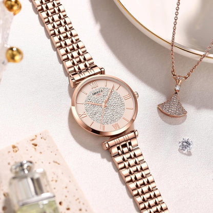 Rose Gold Diamond Women's Watch