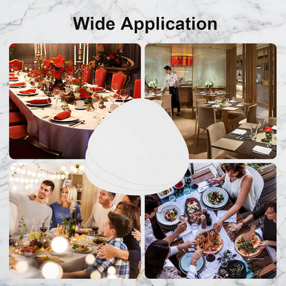 Faux Leather Placemats Set of 4, Durable and Easy to Clean Faux Leather Placemats Ideal for Kitchen, Dining Room, Patio - Heat Resistant and Wipeable Dining Table Mats White 4pcs