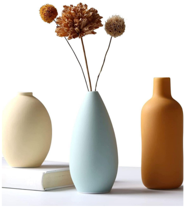 Modern Ceramic Vase Set - 3 Pieces