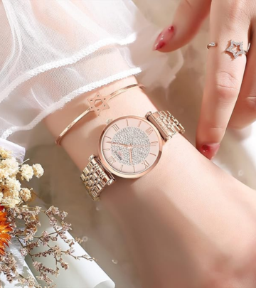 Rose Gold Diamond Women's Watch